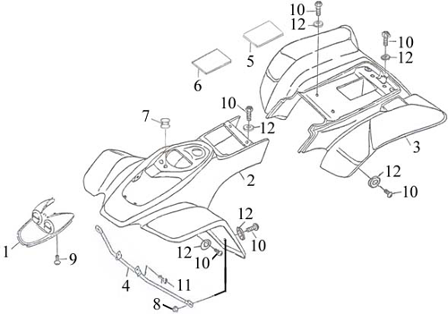 R100 Front & Rear Fenders / Plastics – Quadzilla Ltd